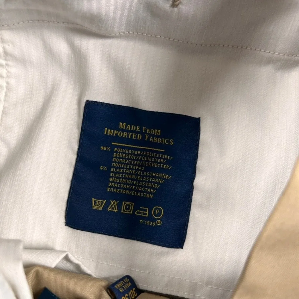 Polo Ralph Lauren Performance Chinos Mens 30x30 Tan Khaki Stretch Classic Golf